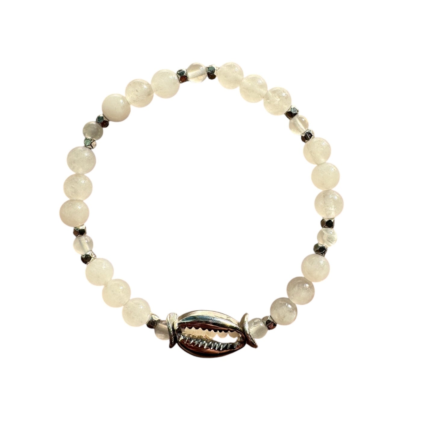 Celestial Rose Cowrie Bracelet