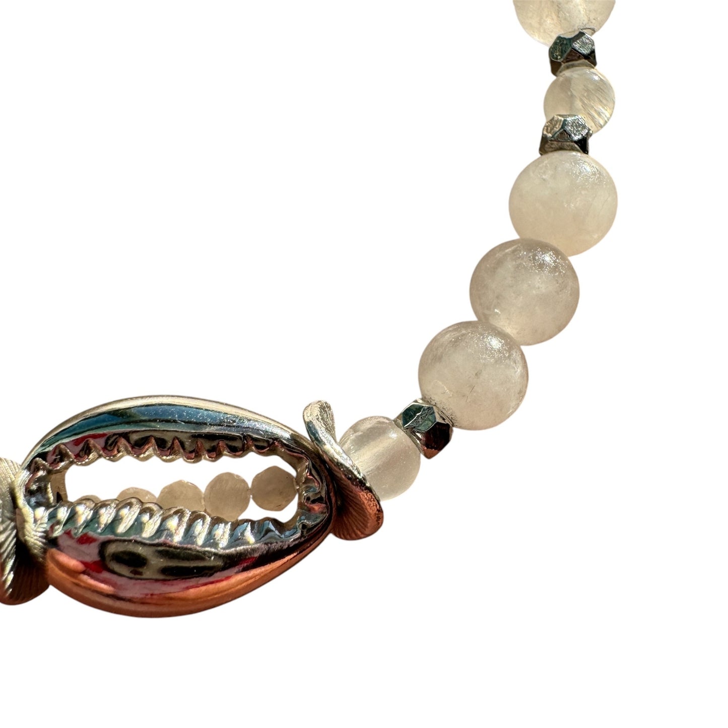 Celestial Rose Cowrie Bracelet