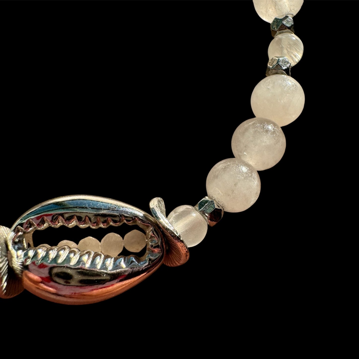 Celestial Rose Cowrie Bracelet